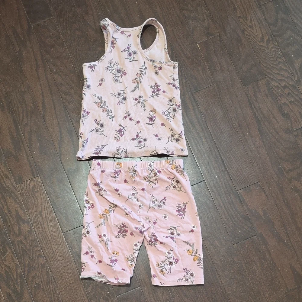 The Children's Place Pink Floral Kids Matching Set